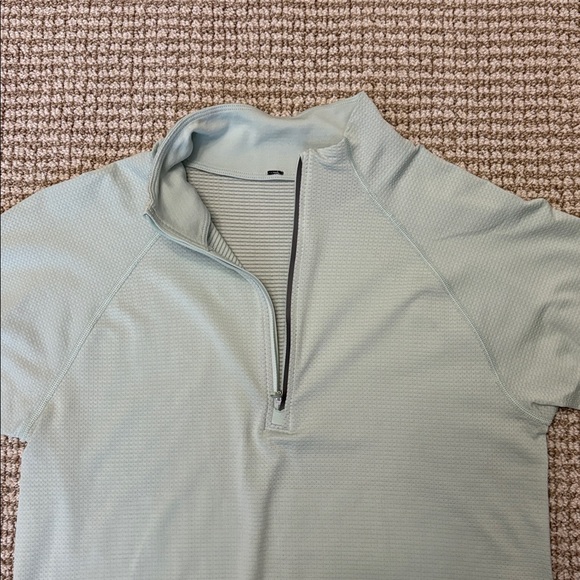 Lululemon Metal Vent Tech 1/2 Zip Small Mint Light Green - Picture 2 of 4